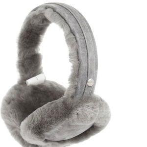 UGG Shearling Earmuffs, Charcoal, One Size